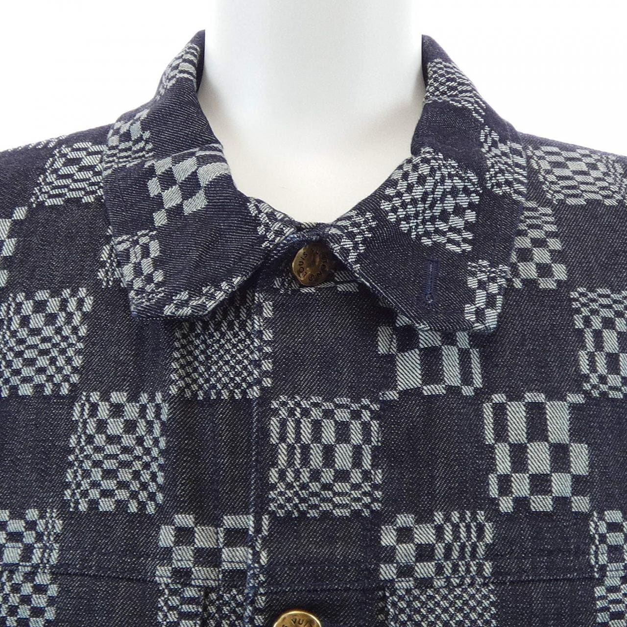 ルイヴィトン LOUIS VUITTON ディストーテッドダミエデニムジャケット HLA50WEW2 デニムジャケット