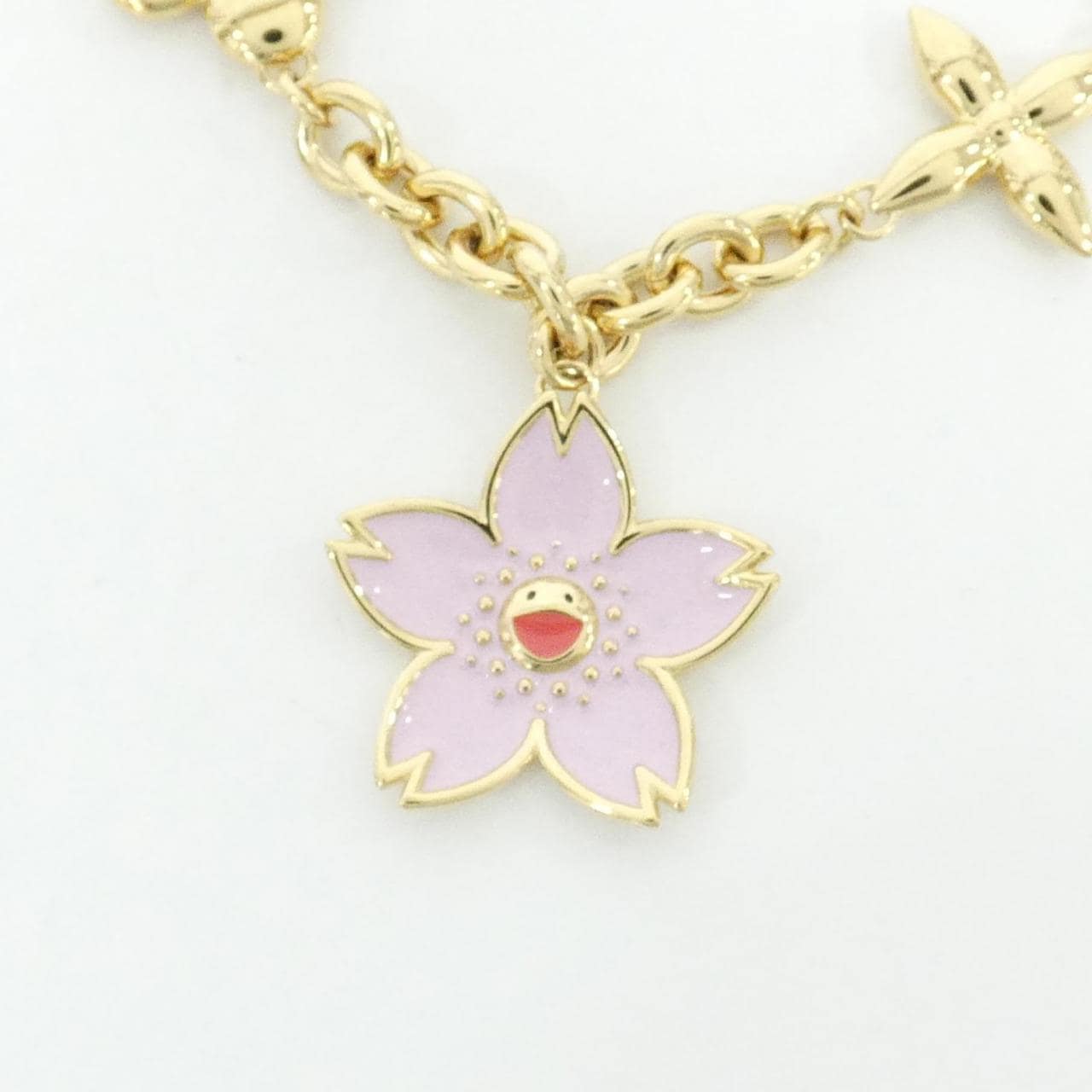 ルイヴィトン (LV X TM) バッグチャーム チェーン チェリーブロッサム M02540