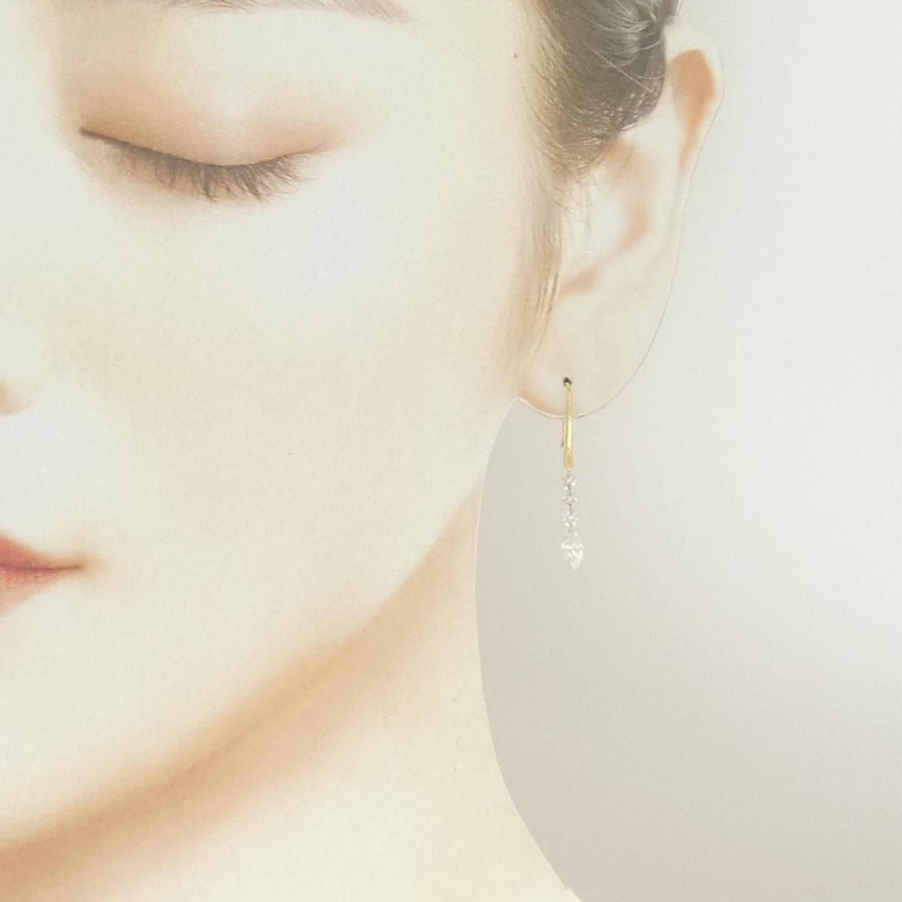 K18YG ダイヤモンド ピアス 1.18CT