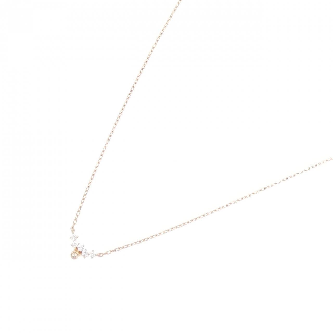 アガット ダイヤモンド ネックレス 0.03CT