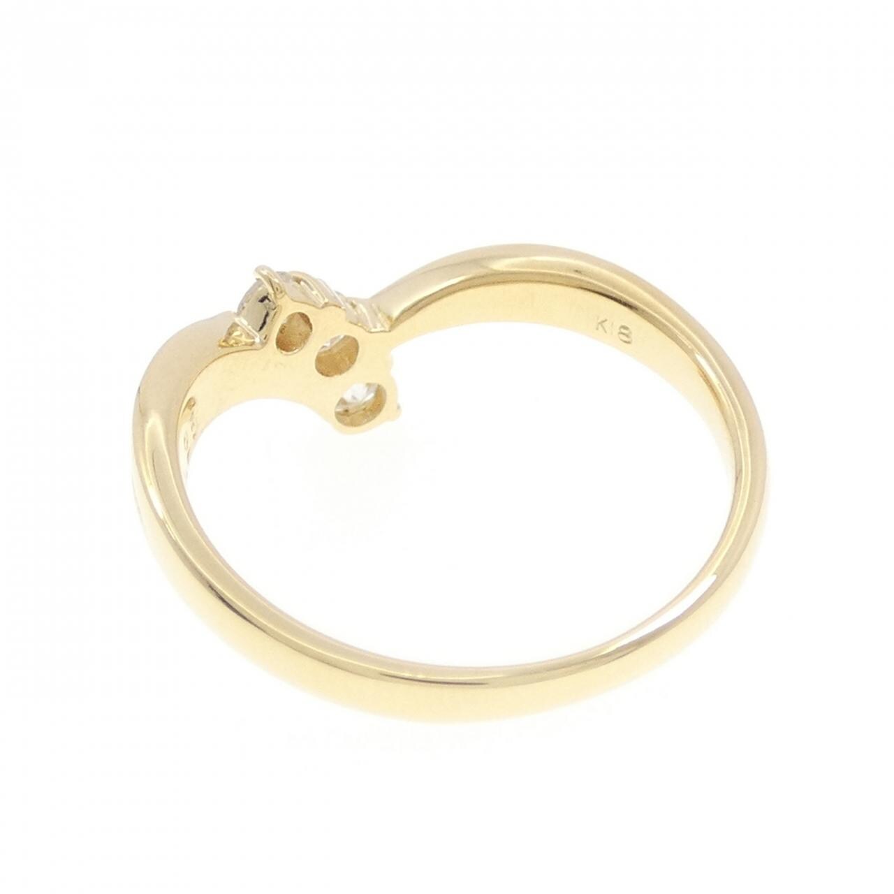 K18YG ダイヤモンド リング 0.25CT