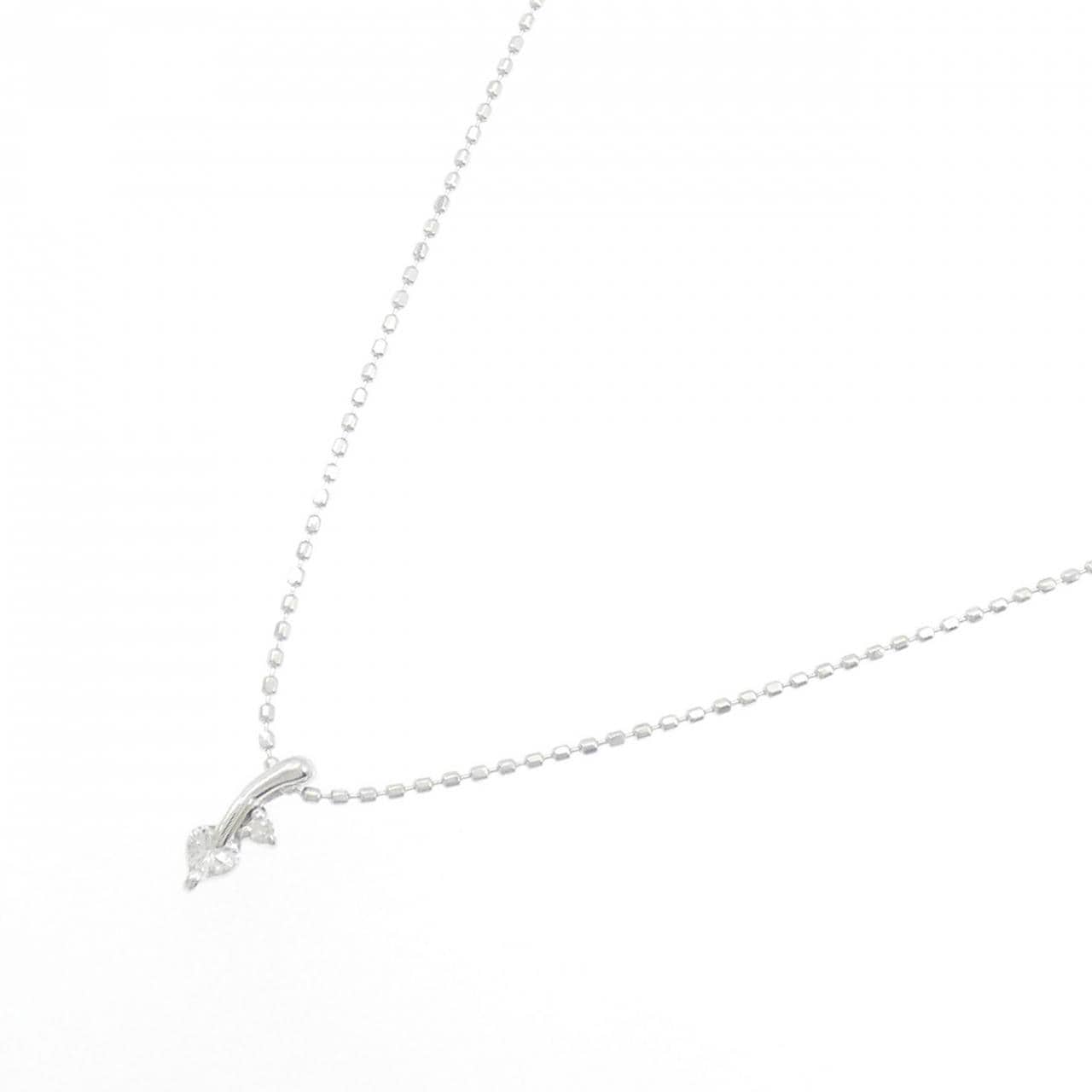 K18WG ダイヤモンド ネックレス 0.06CT