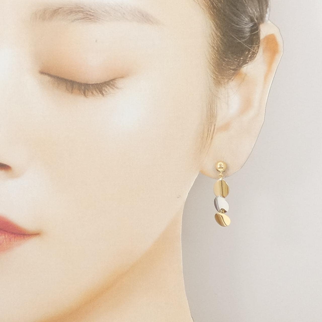 K18YG/PT900 イヤリング