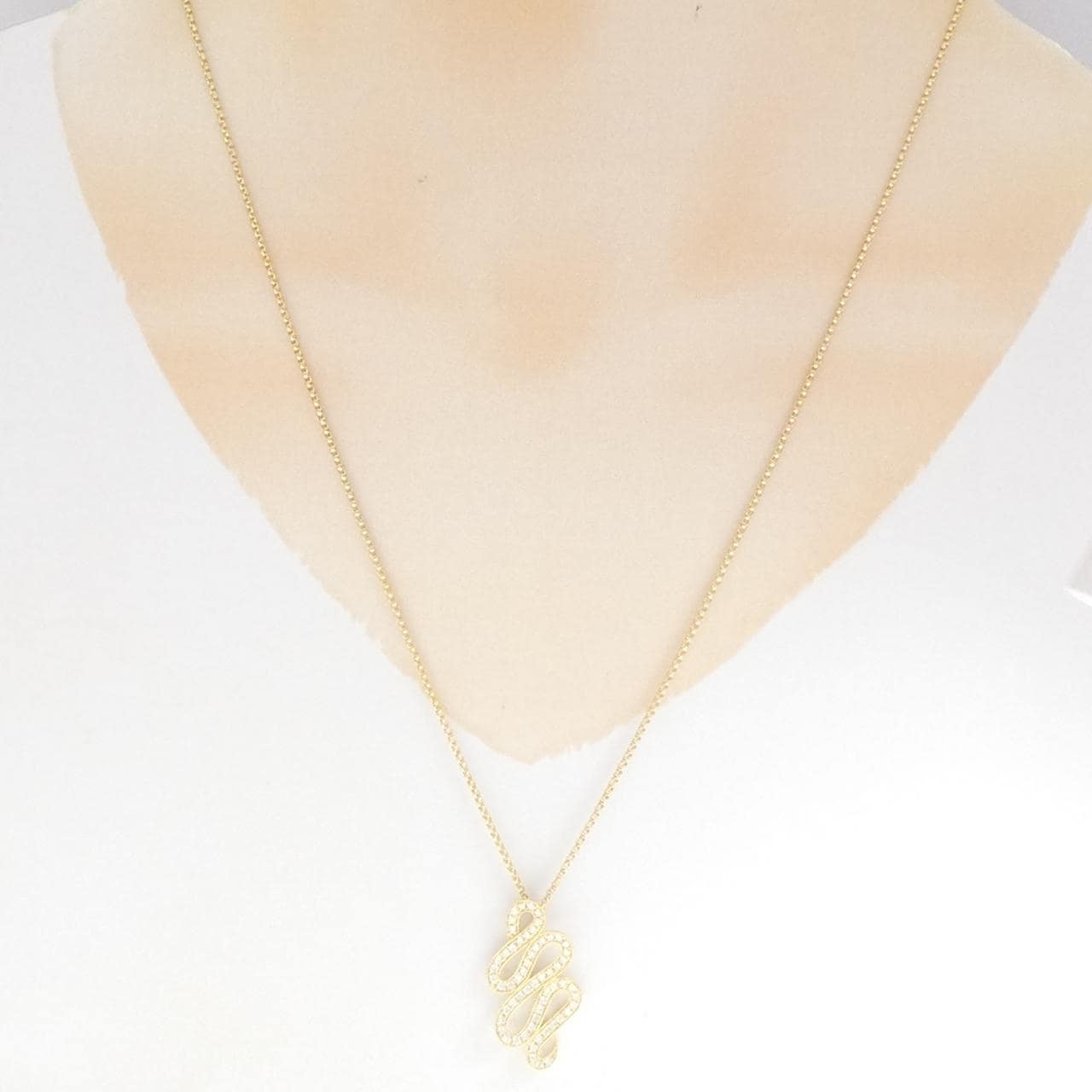 K18YG ダイヤモンド ネックレス 0.48CT