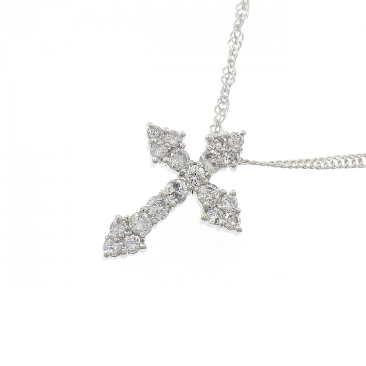 PT1000 十字形鑽石項鍊 0.50克拉