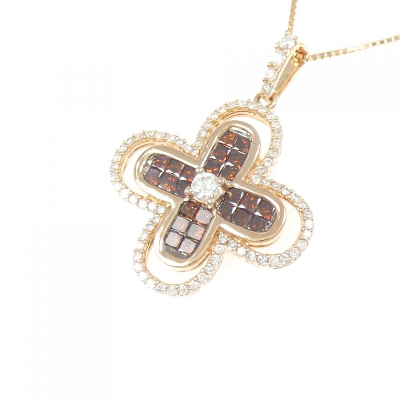 K18PG ダイヤモンド ネックレス 1.00CT
