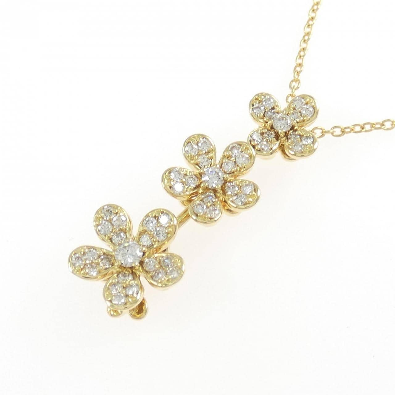 ポンテヴェキオ フラワー ネックレス 0.44CT