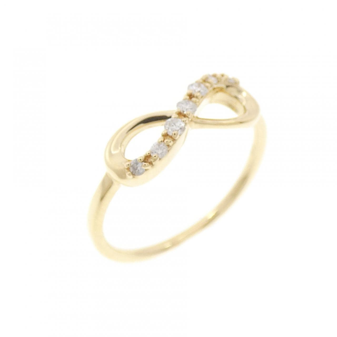 K18YG ダイヤモンド ピンキーリング 0.05CT