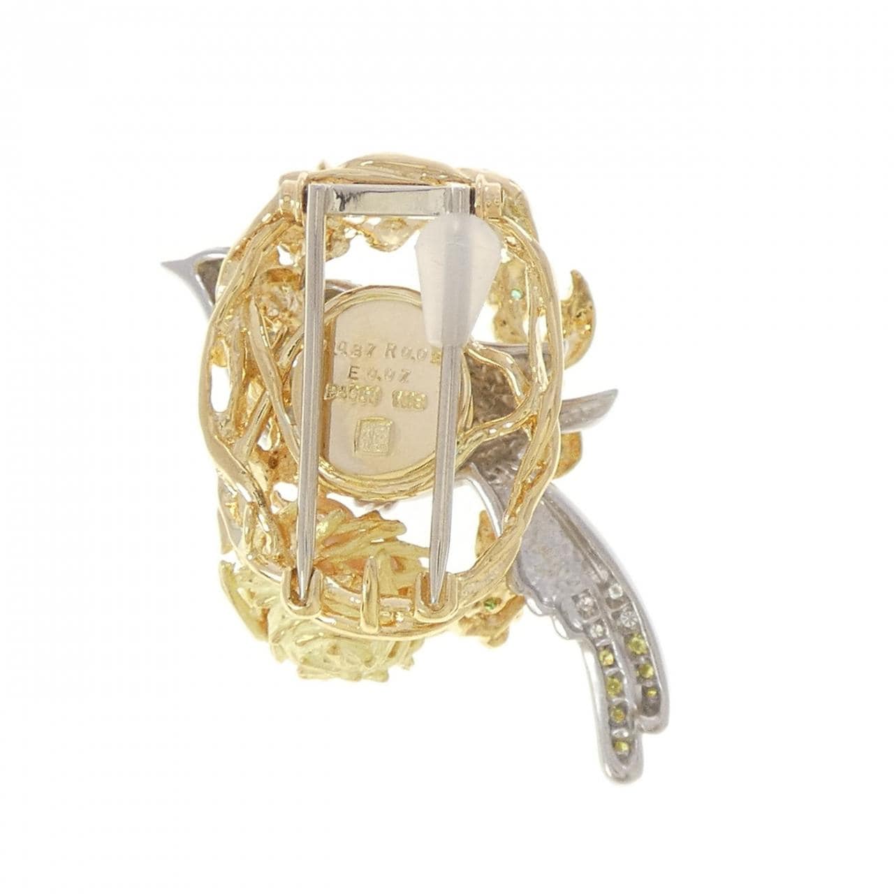 梶光夫 カラーストーン ブローチ