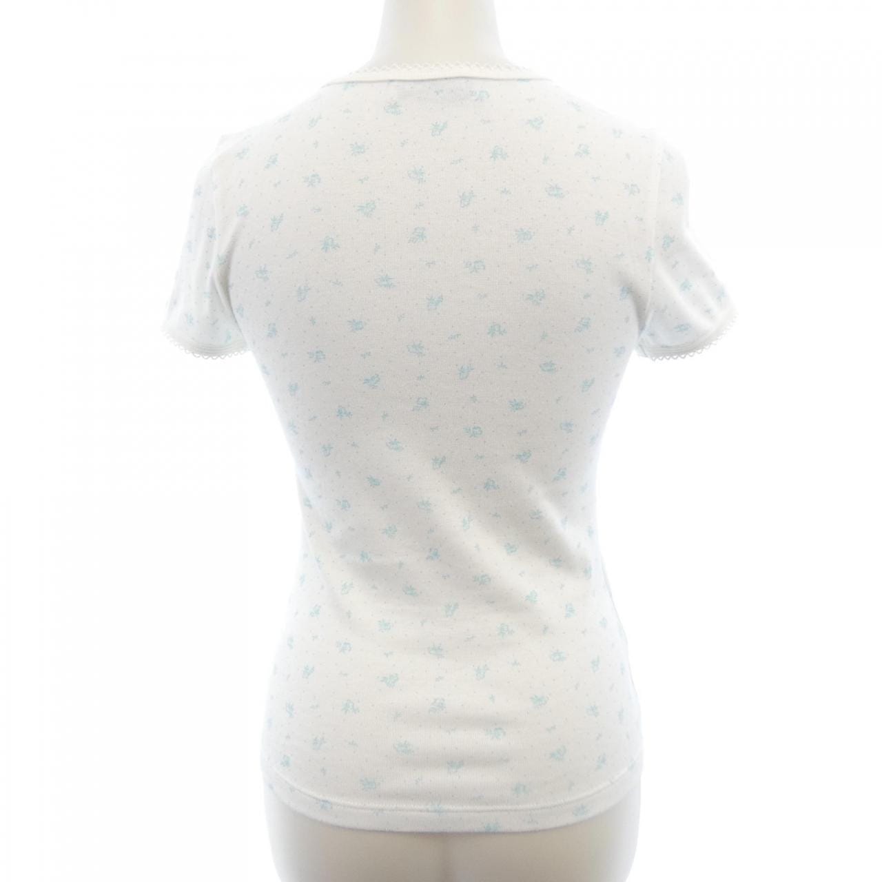 ミュウミュウ MIU MIU リブ編み ジャージー MJNA08 SOOO 18ZU Tシャツ