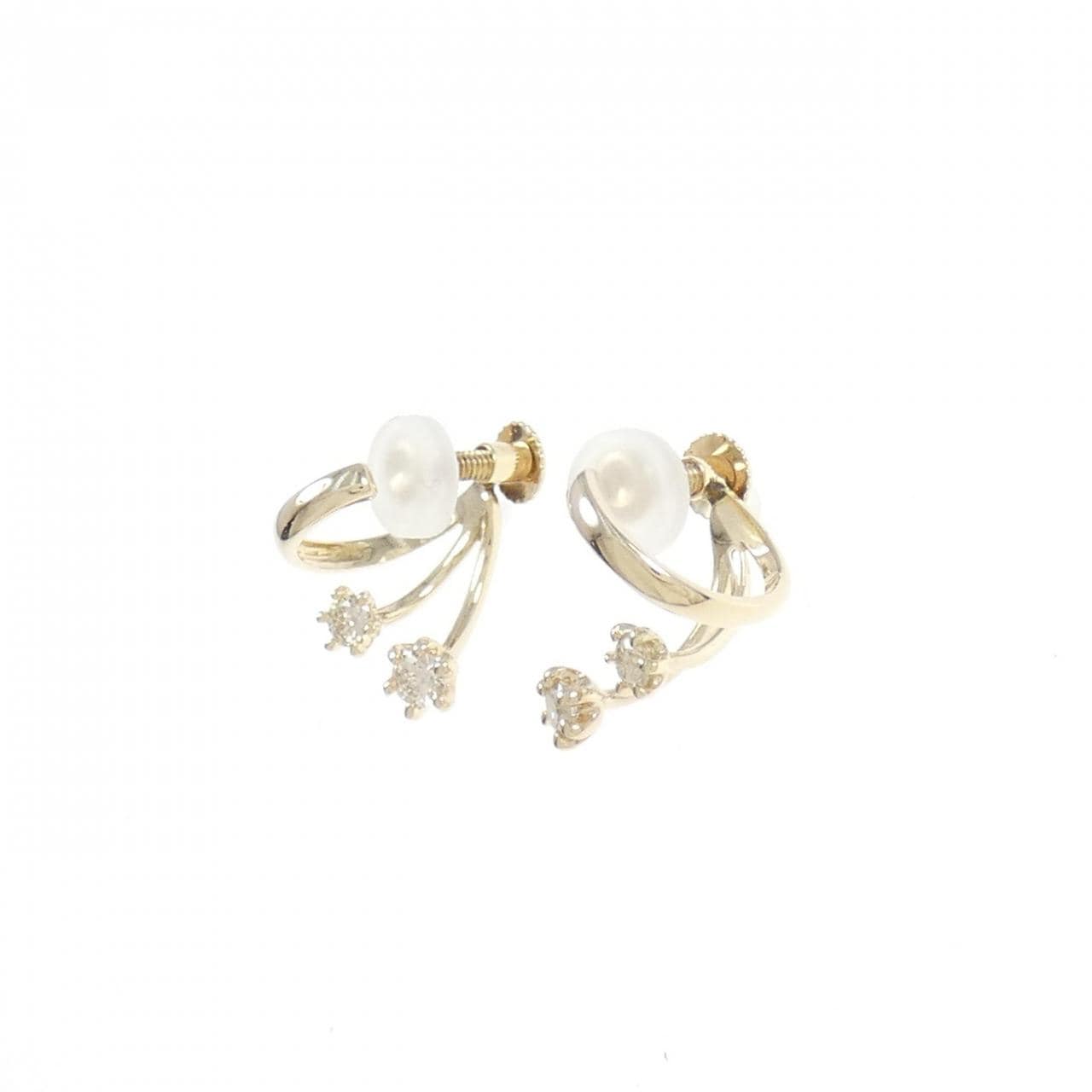 K10YG Diamond Earrings 0.20CT