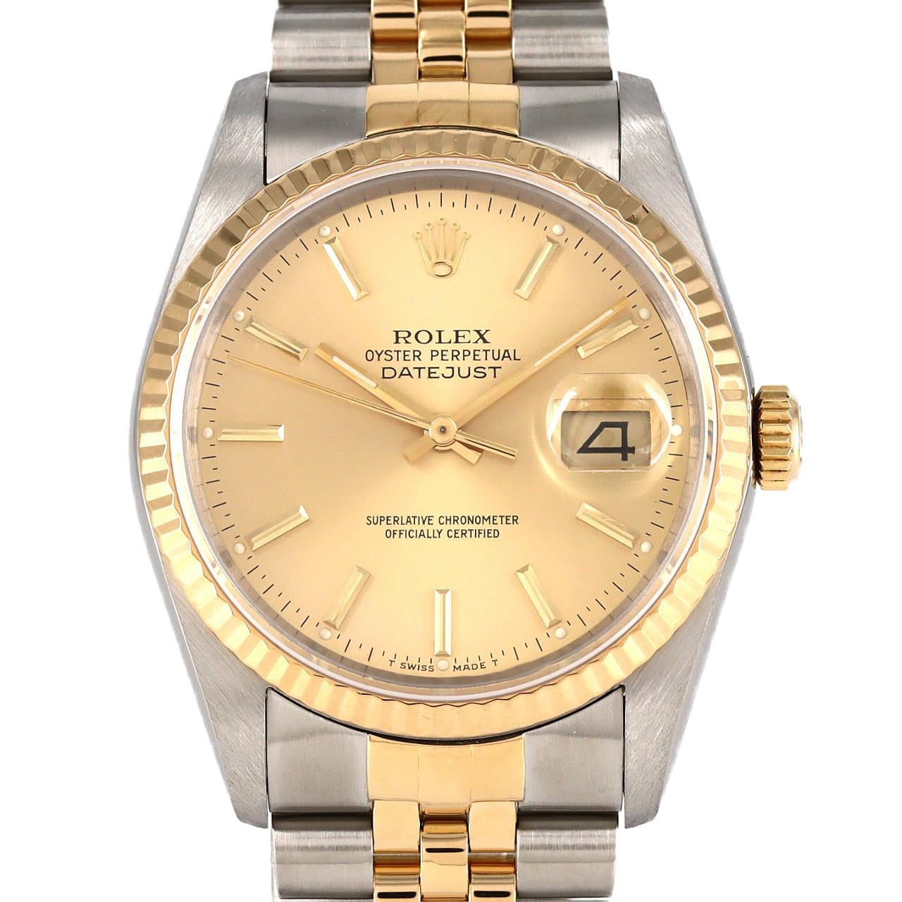 ロレックス デイトジャスト 16233 SSxYG 自動巻 R番