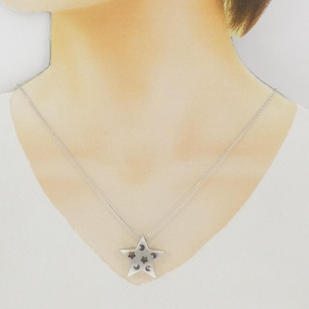 750WG スター ネックレス