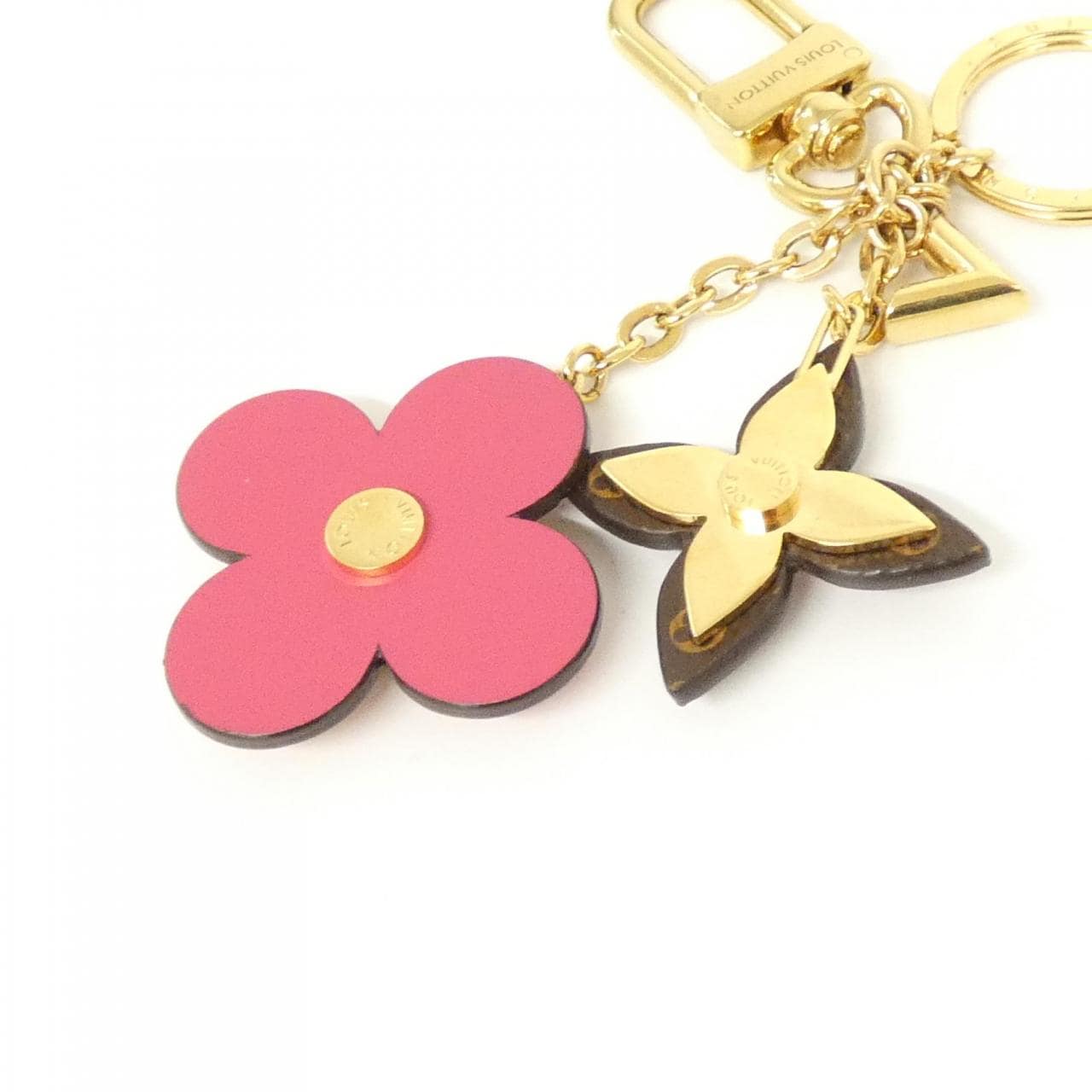 ルイヴィトン モノグラム キーホルダー ブルーミング フラワー M63084 キーリング