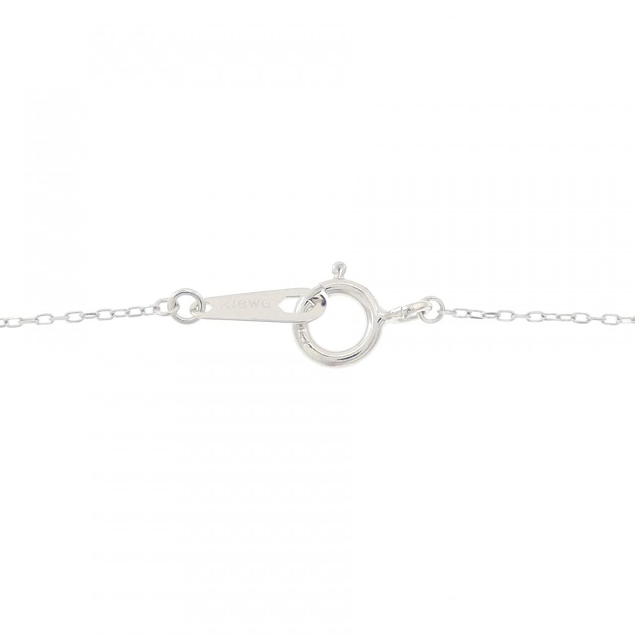 K18WG ダイヤモンド ネックレス 0.10CT