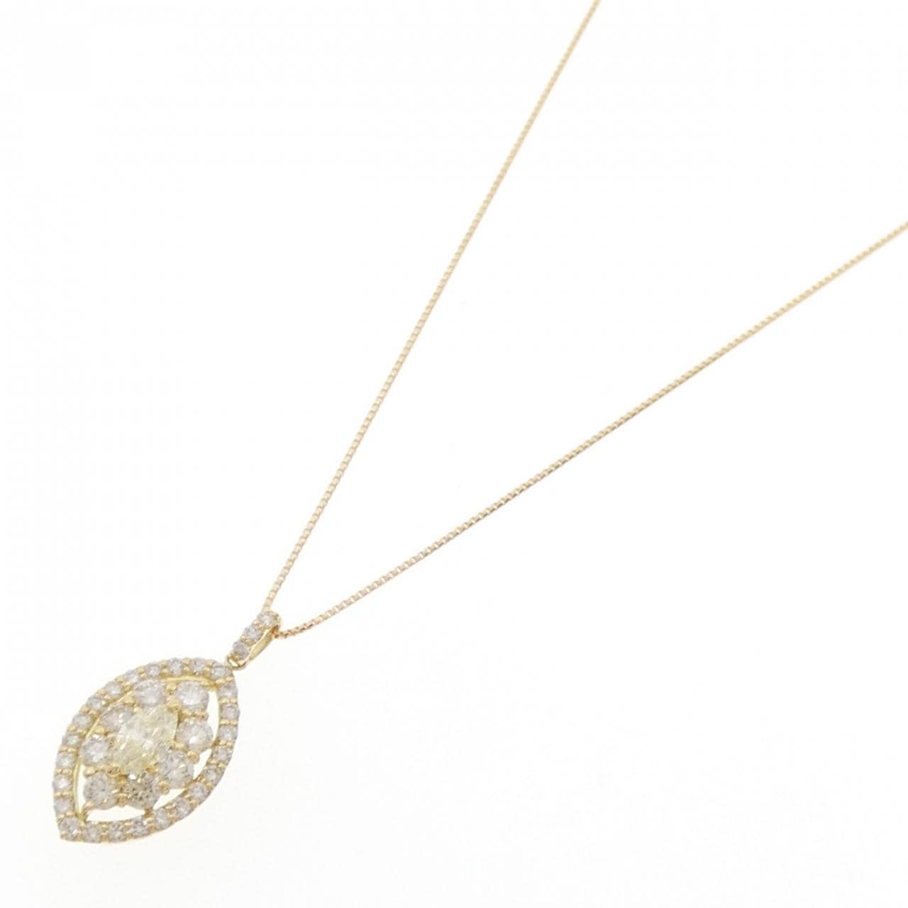 【新品】K18YG ダイヤモンド ネックレス 1.00CT