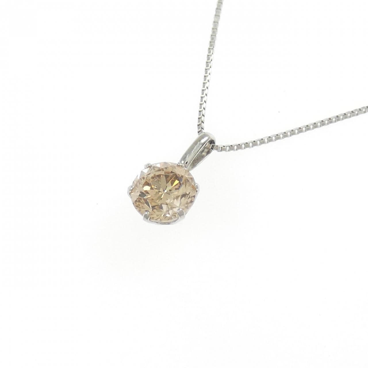 PT900/PT850 ソリティア ダイヤモンド ネックレス 0.7CT