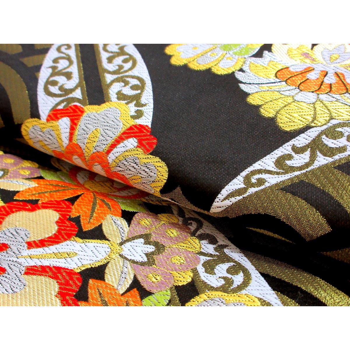 袋帯　全通柄　　芯なし仕立