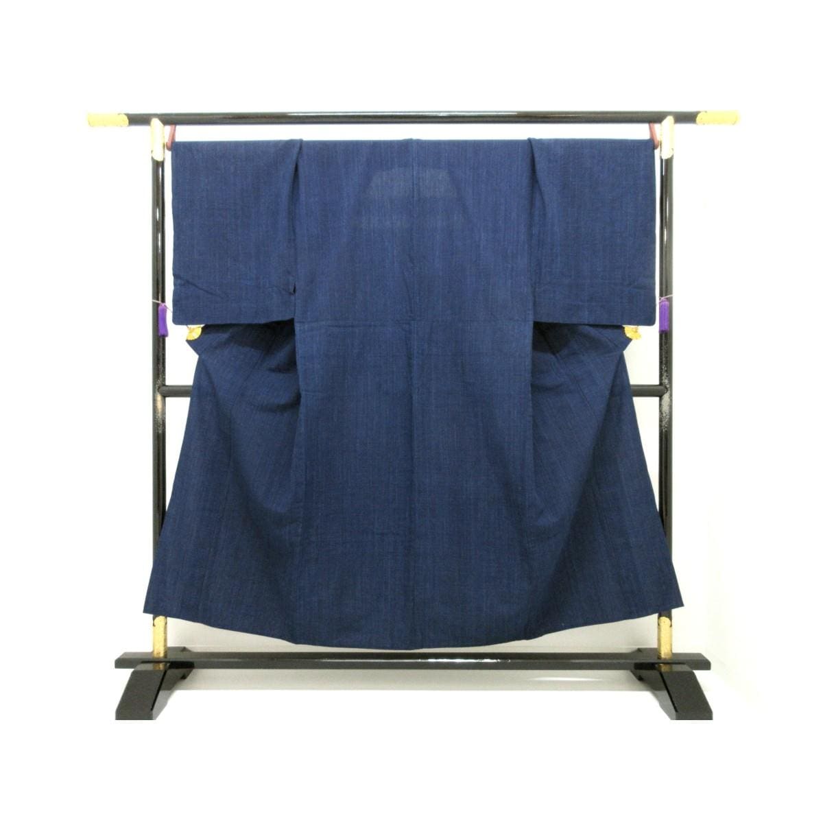 男物　単衣　松阪木綿　藍染