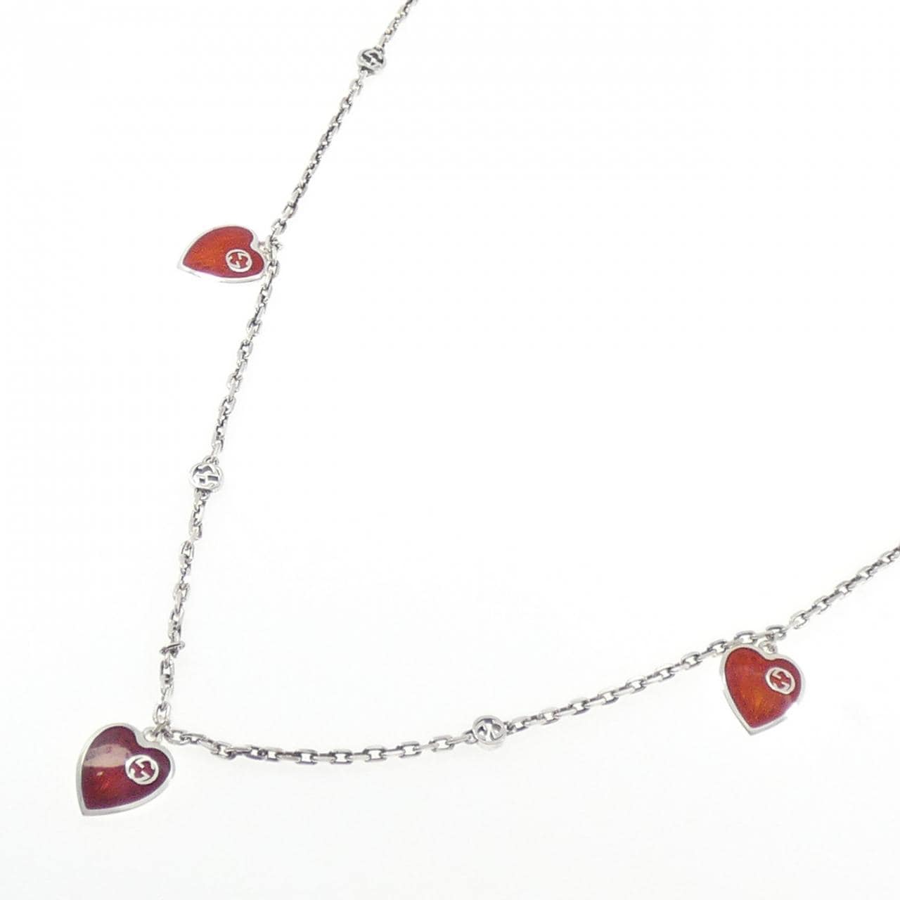 グッチ ハート 樹脂 ネックレス