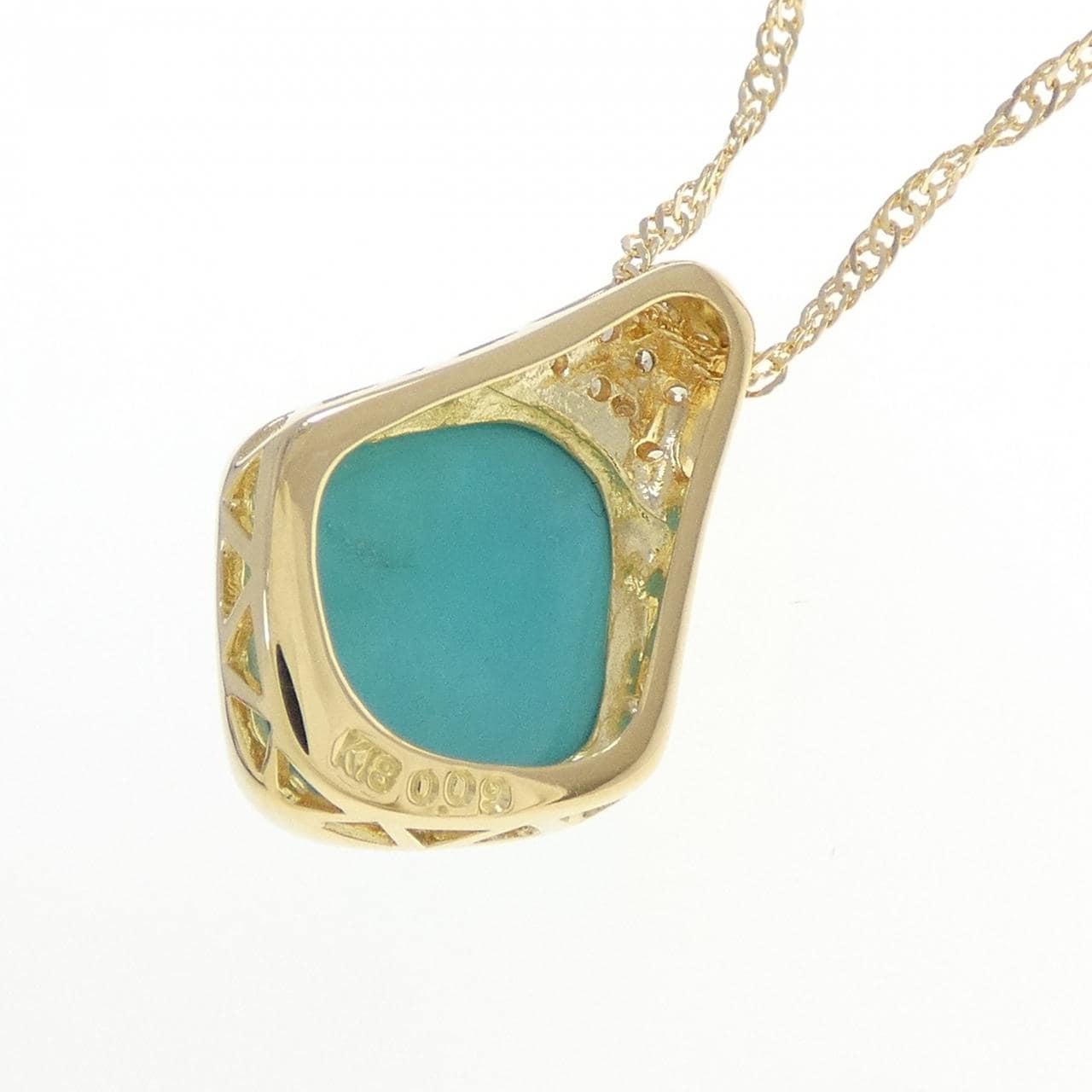 K18YG绿松石项链