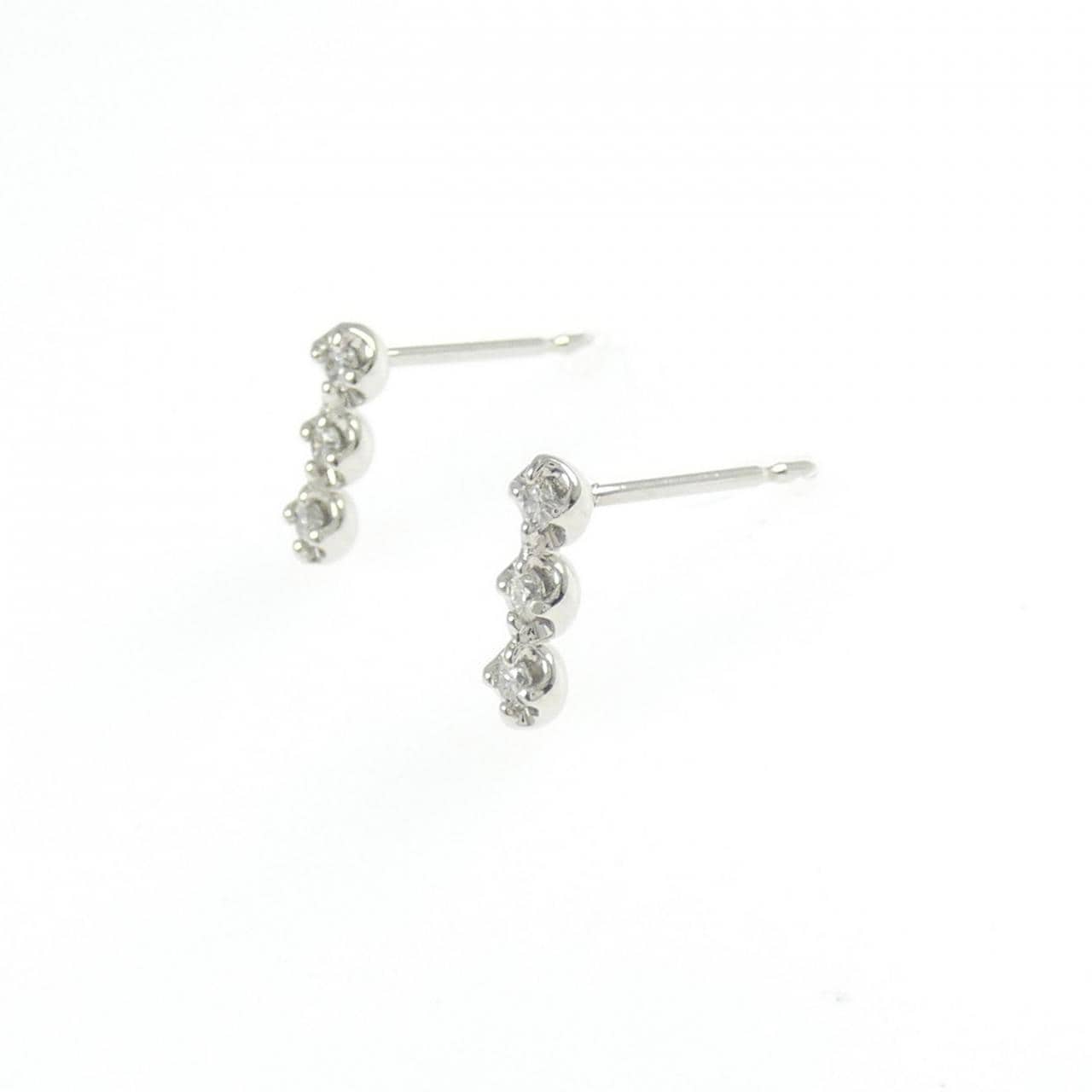 PT900 ダイヤモンド ピアス