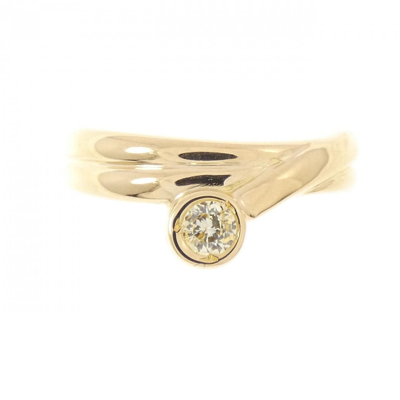 K18YG ダイヤモンド リング 0.11CT