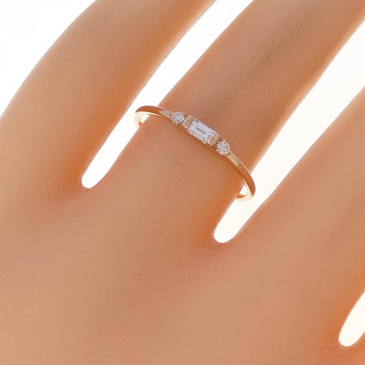 K18PG ダイヤモンド リング 0.11CT