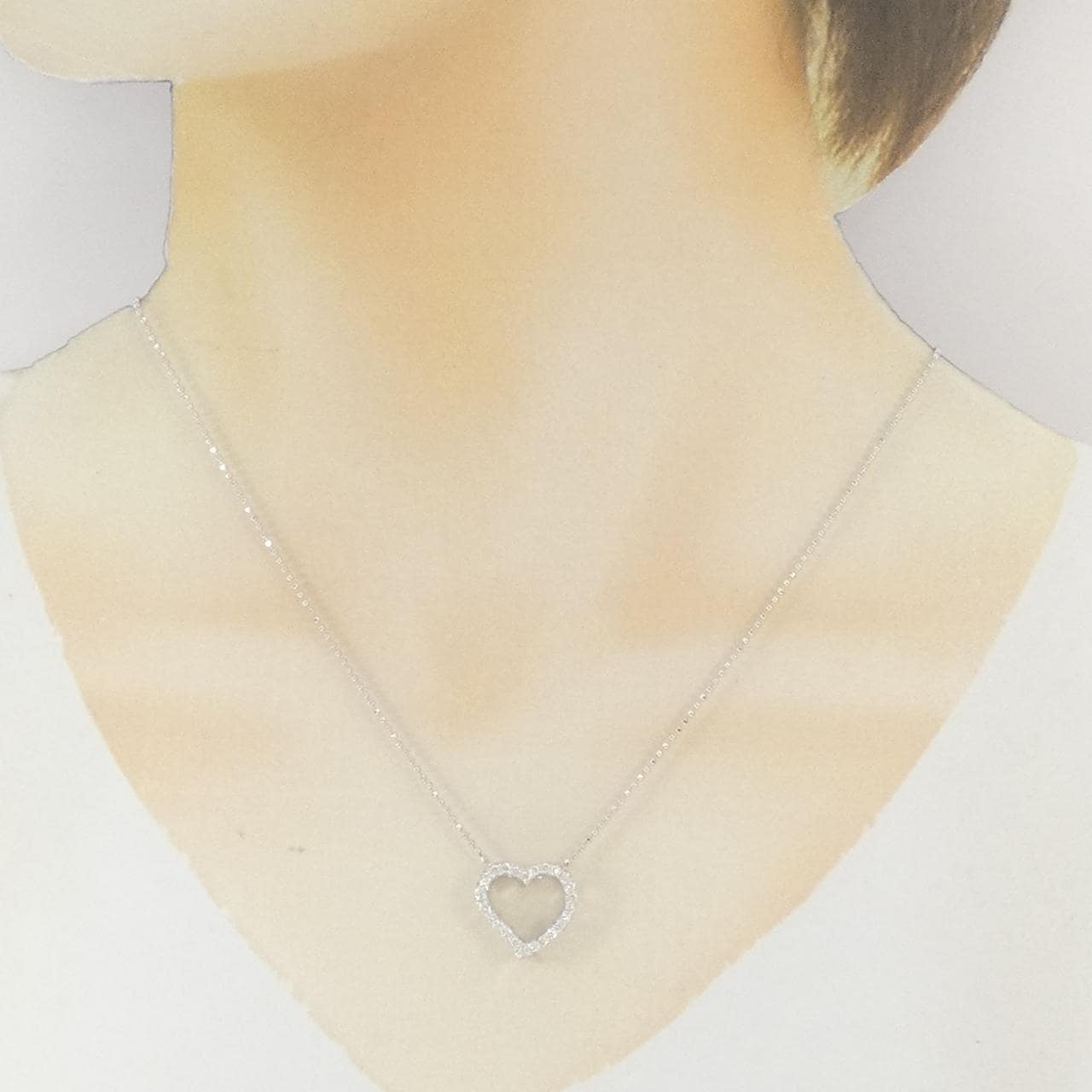 ポンテヴェキオ ハート ネックレス 0.37CT