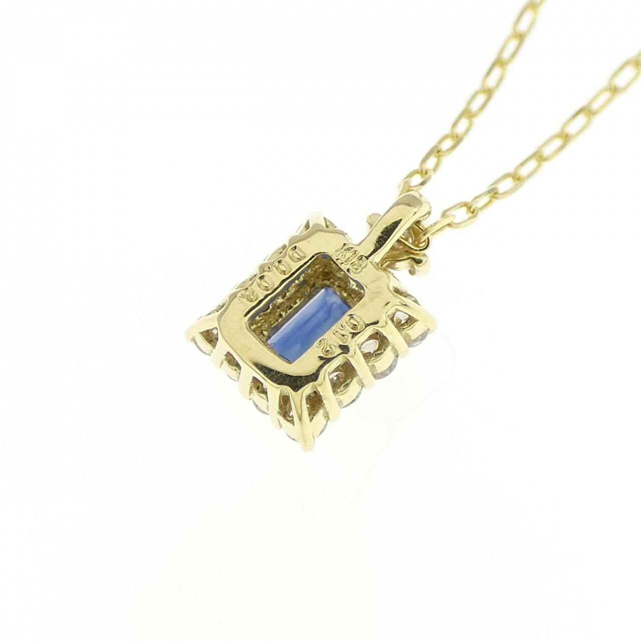 【新品】K18YG サファイヤ ネックレス 0.12CT