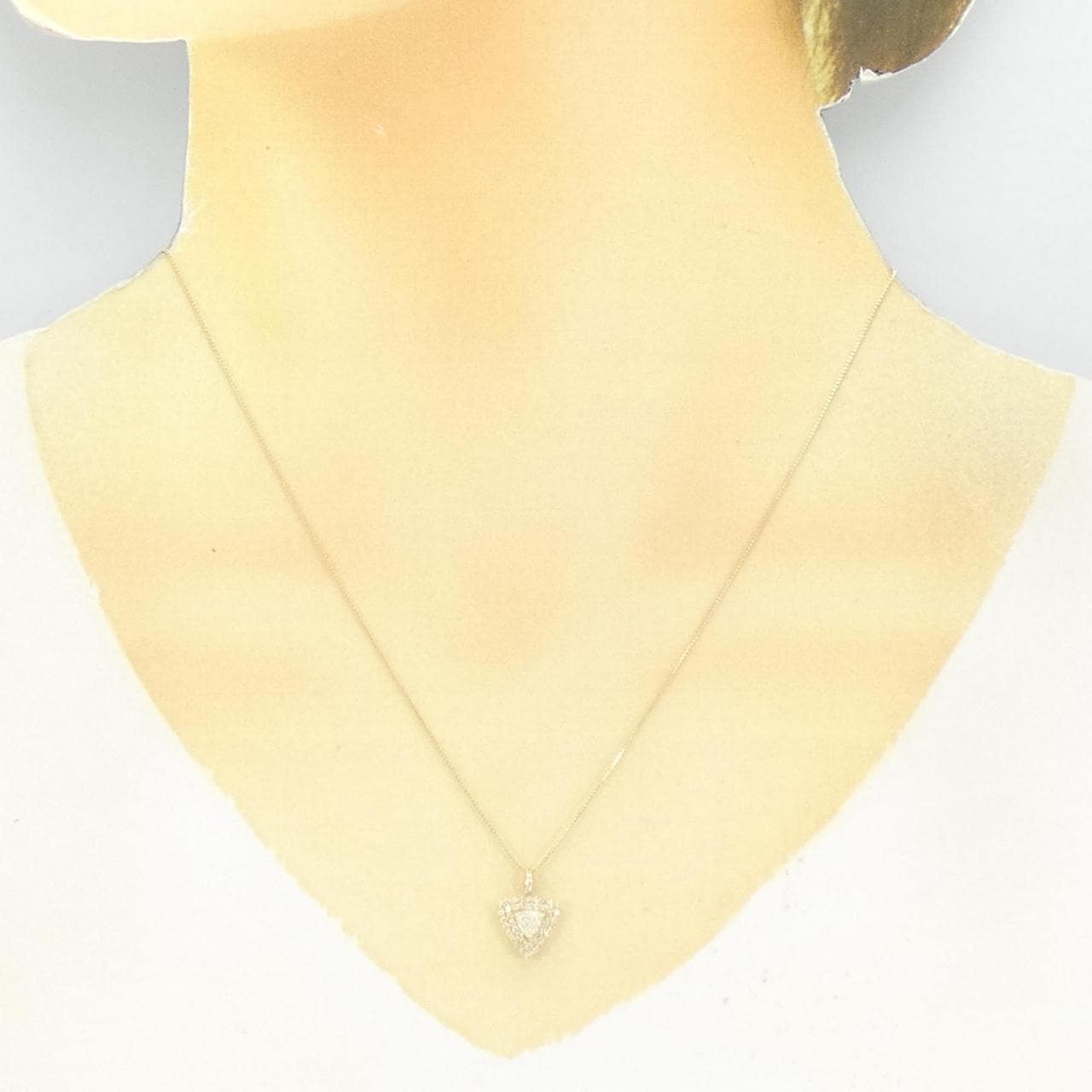 【新品】K18YG ダイヤモンド ネックレス 0.28CT