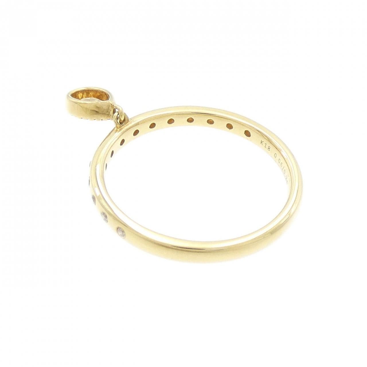 【新品】K18YG ダイヤモンド リング 0.24CT