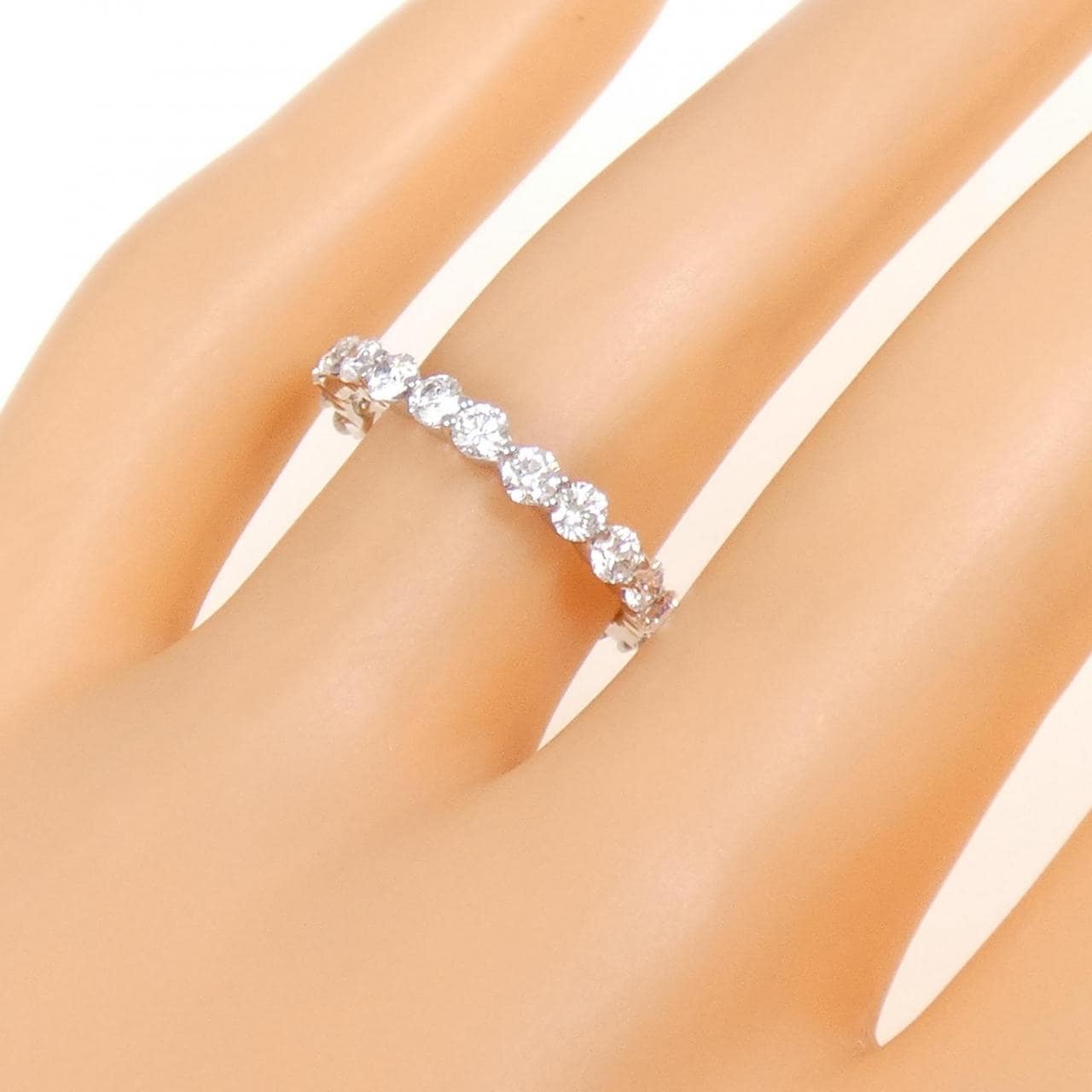 PT900 フルエタニティ ダイヤモンド リング 1.63CT