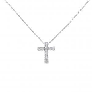 PT900/PT850 クロス ダイヤモンド ネックレス 0.30CT