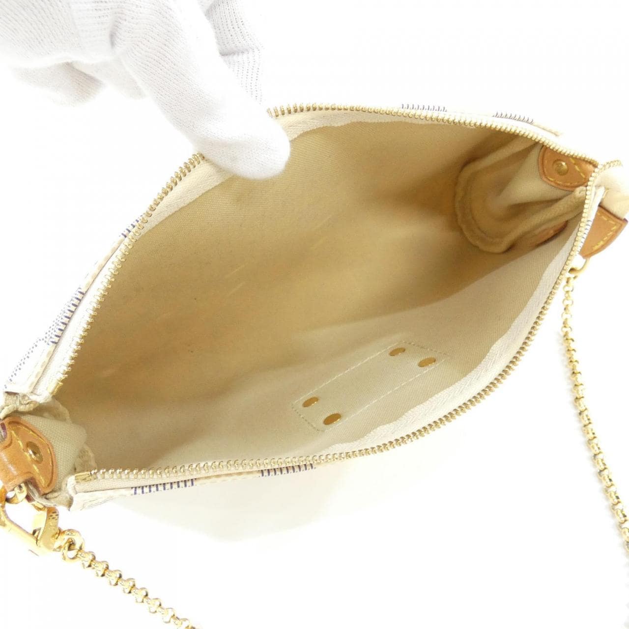 ルイヴィトン ダミエ アズール エヴァ N55214 ショルダーバッグ