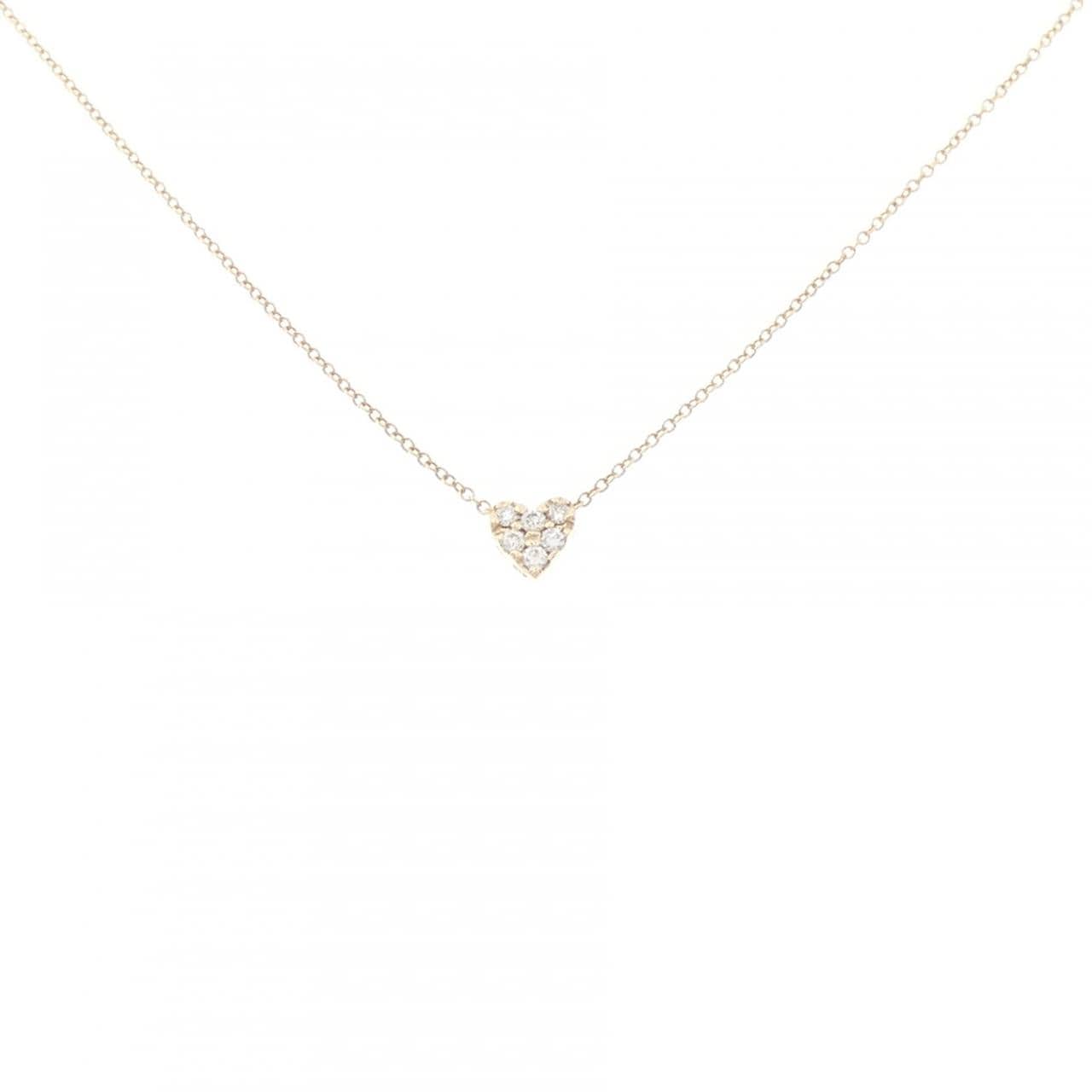 スタージュエリー ハート ダイヤモンド ネックレス 0.06CT