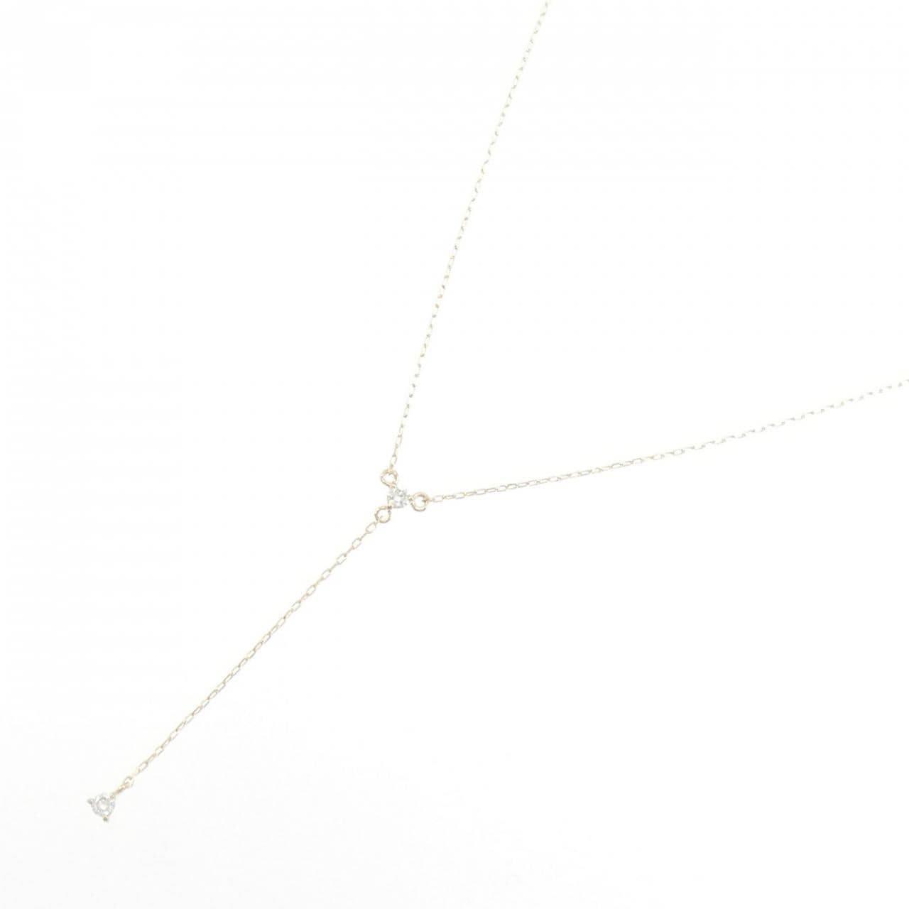 K10YG ダイヤモンド ネックレス 0.03CT