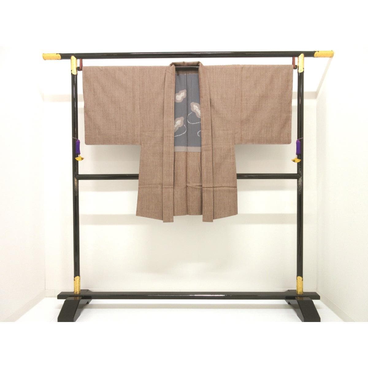 男物　証紙付　きもの・羽織・長襦袢　３点セット【本場結城紬】