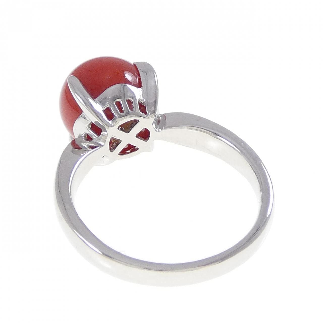 PT900 サンゴ リング 9.6mm