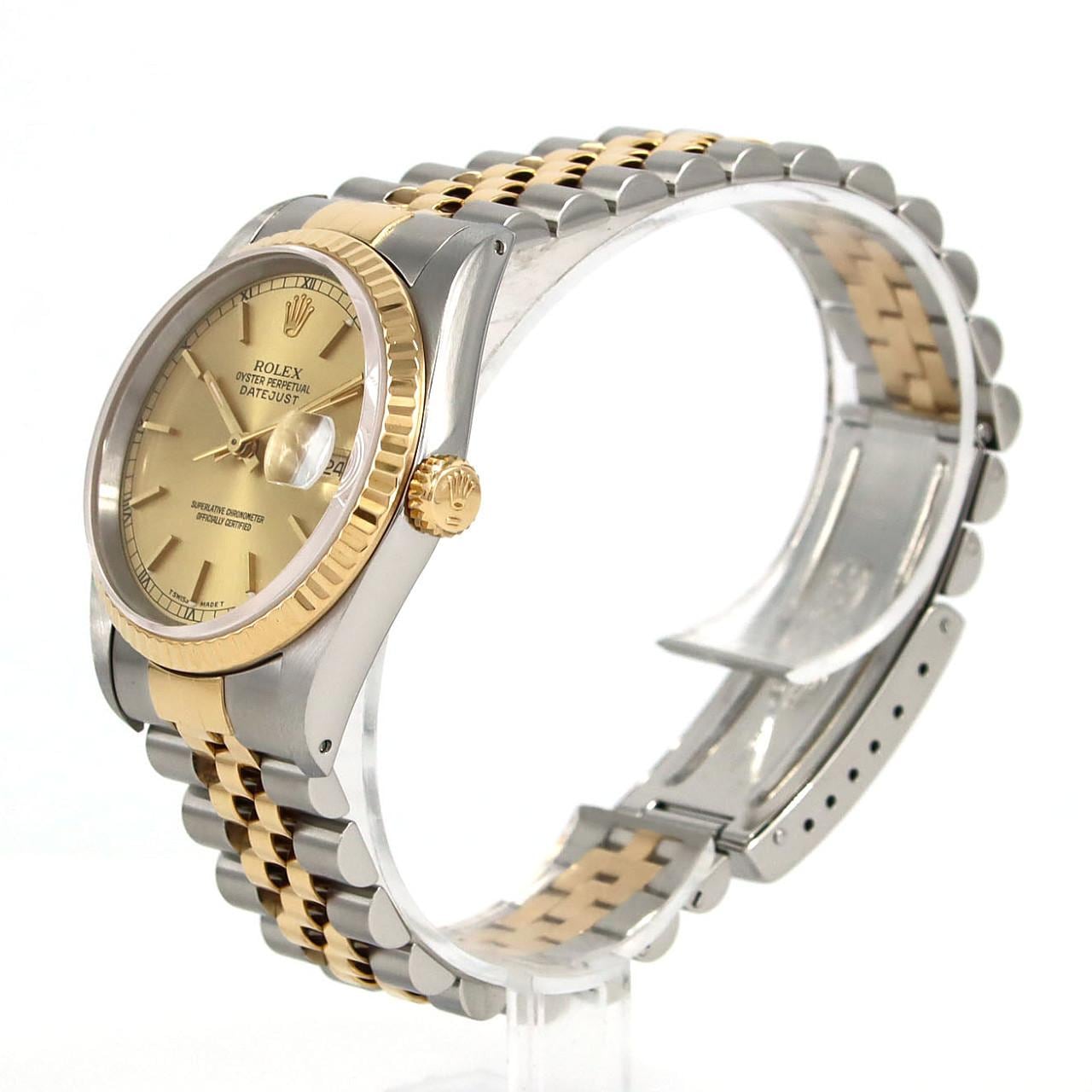 ロレックス デイトジャスト 16233 SSxYG 自動巻 X番