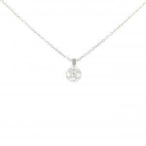 PT900/PT850 ソリティア ダイヤモンド ネックレス 0.30CT