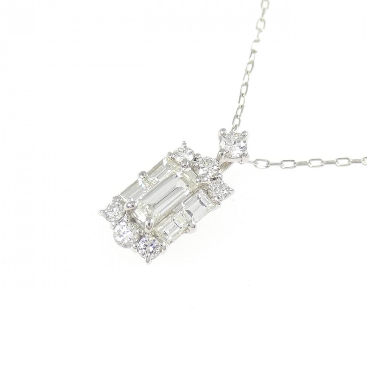 【新品】PT900/PT850 ダイヤモンド ネックレス 0.36CT