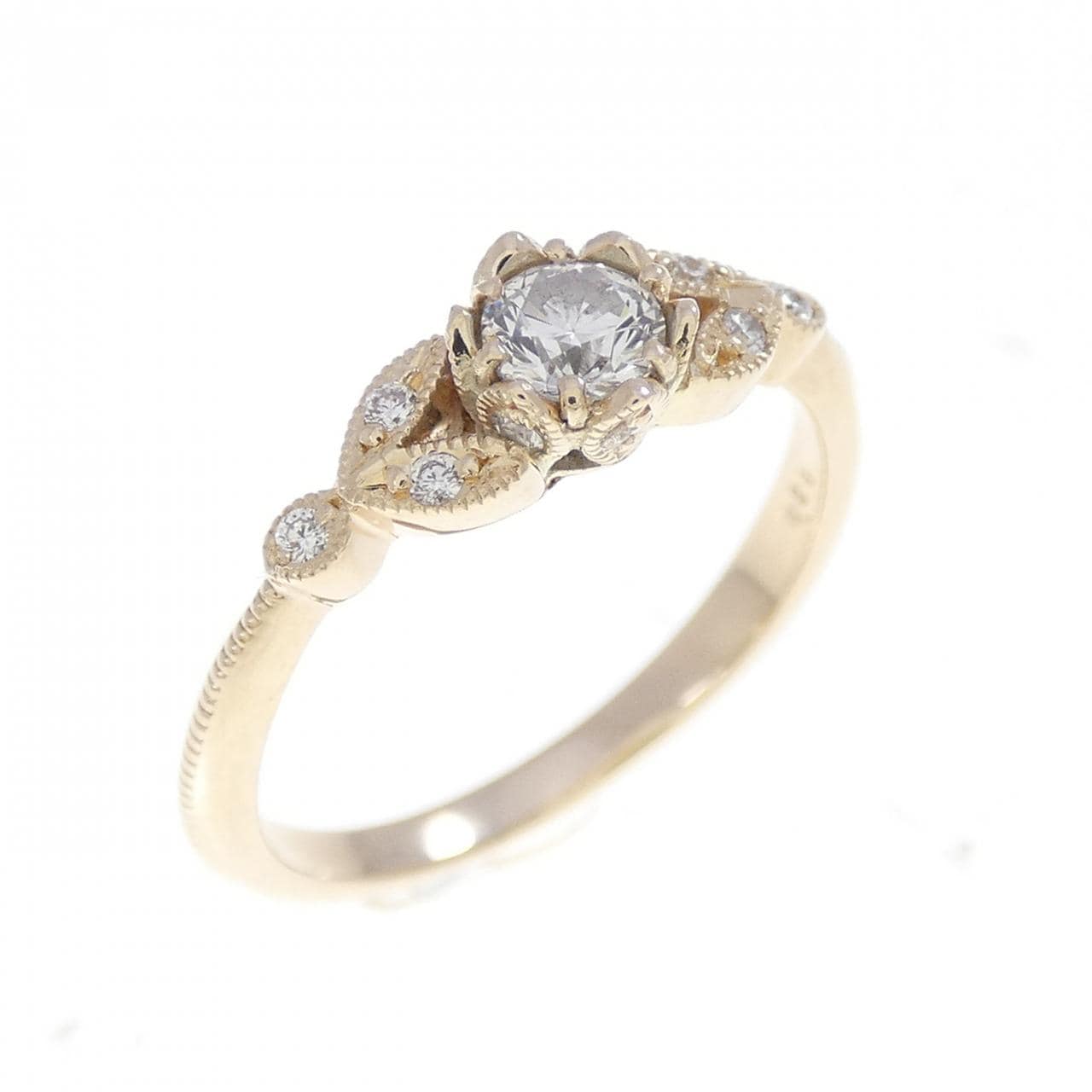 K10YG ダイヤモンド リング 0.20CT