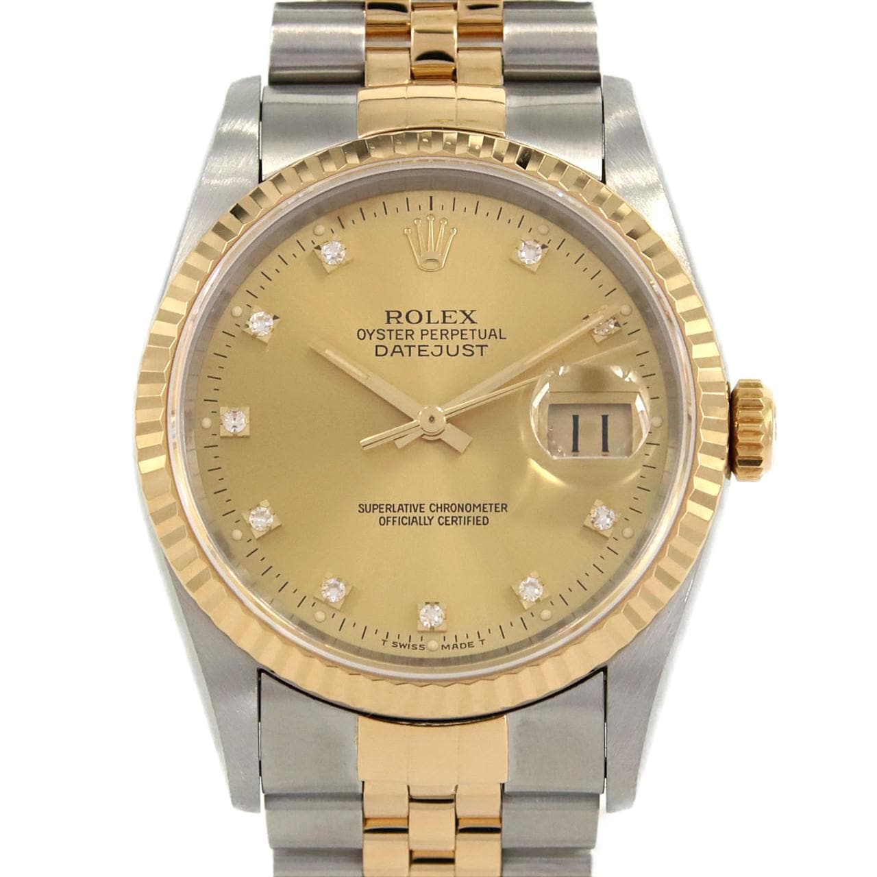 ロレックス デイトジャスト 16233G. SSxYG 自動巻 X番