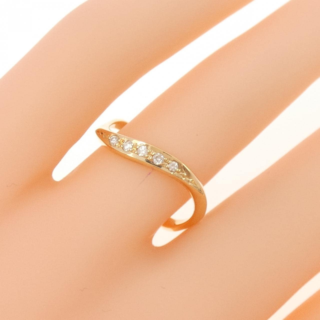 K18PG ダイヤモンド リング 0.05CT