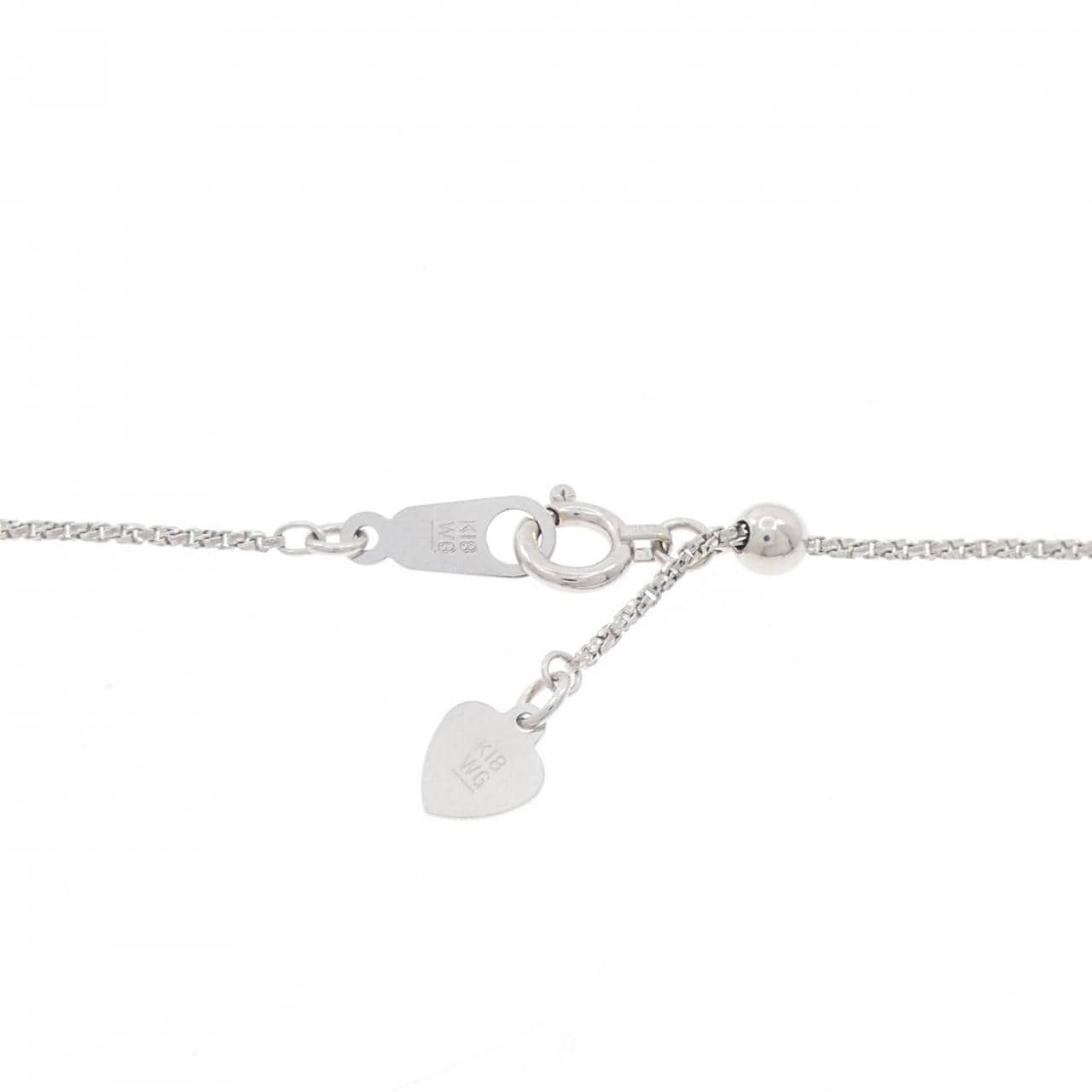 K18WG ダイヤモンド ネックレス 1.04CT