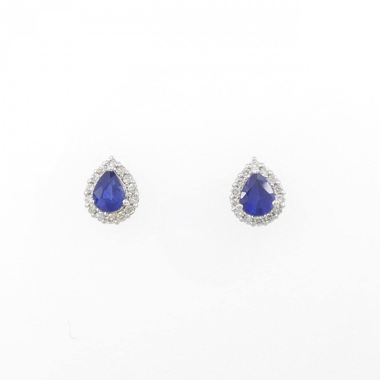 【新品】PT サファイヤ ピアス 0.50CT