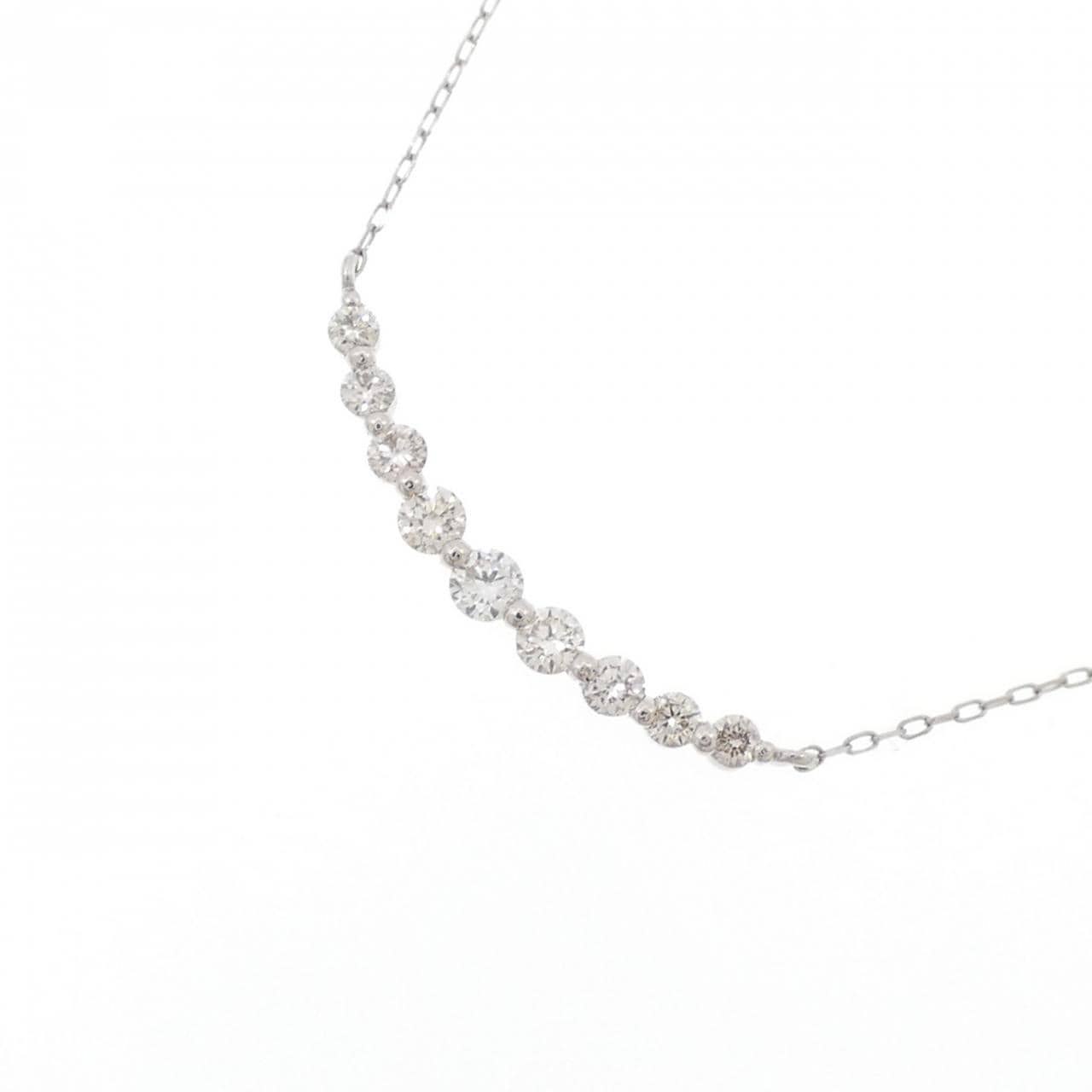 【新品】PT900 ダイヤモンド ネックレス 0.20CT