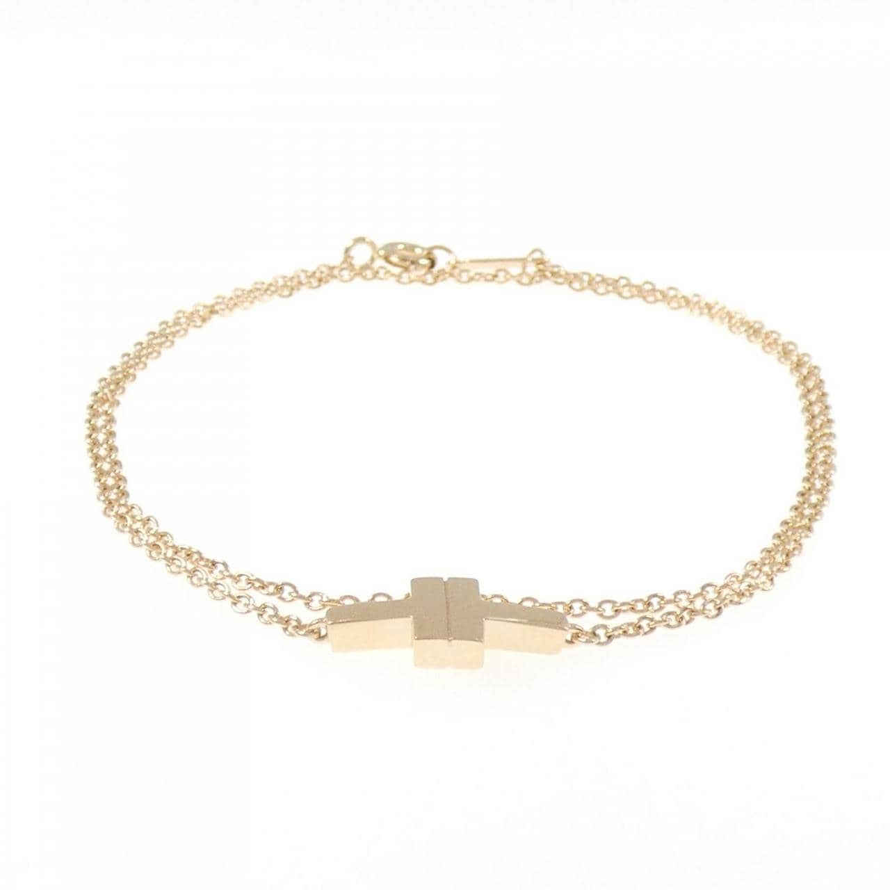 ティファニー T ダブル チェーン ブレスレット