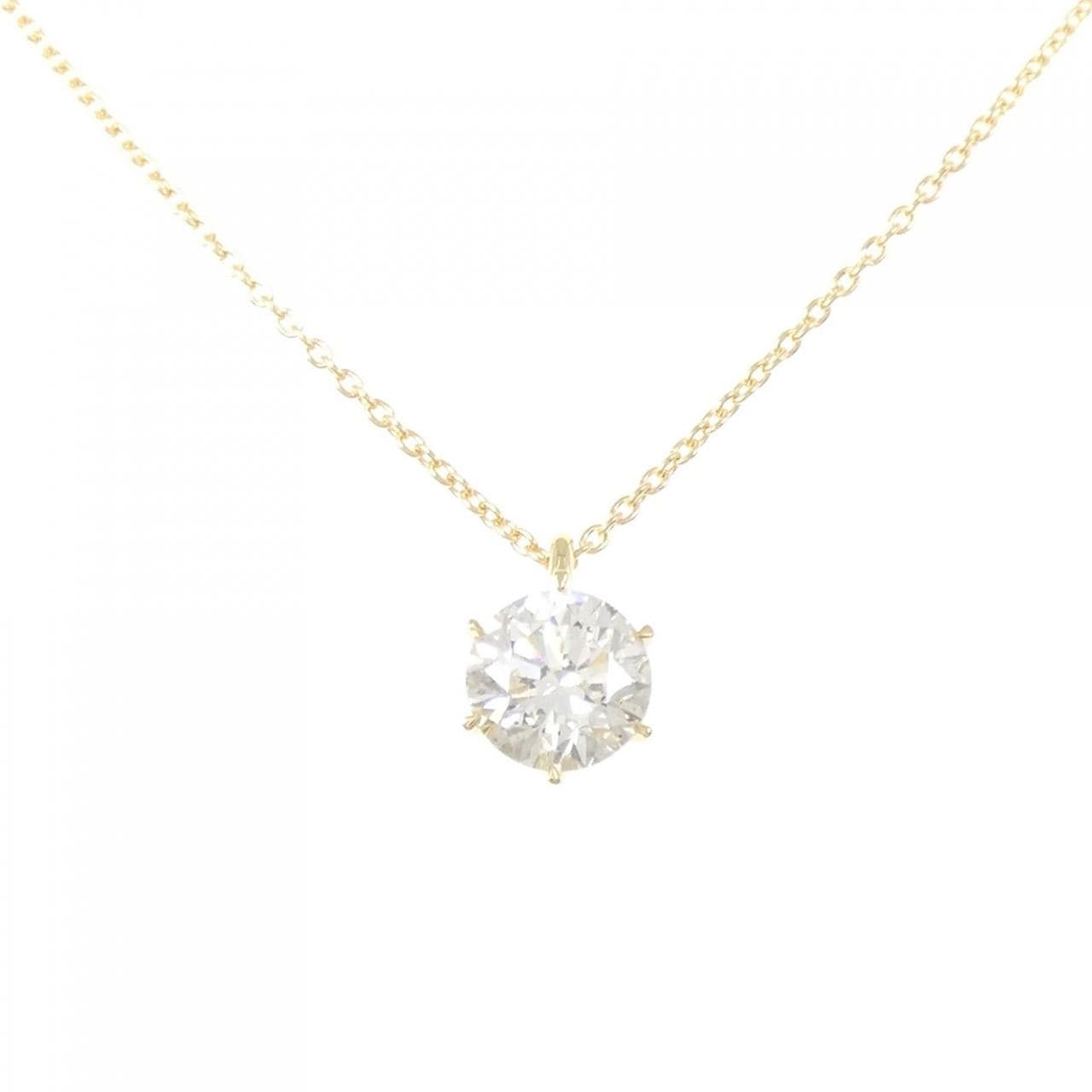 【リメイク】K18YG ダイヤモンド ネックレス 1.040CT G SI2 VG